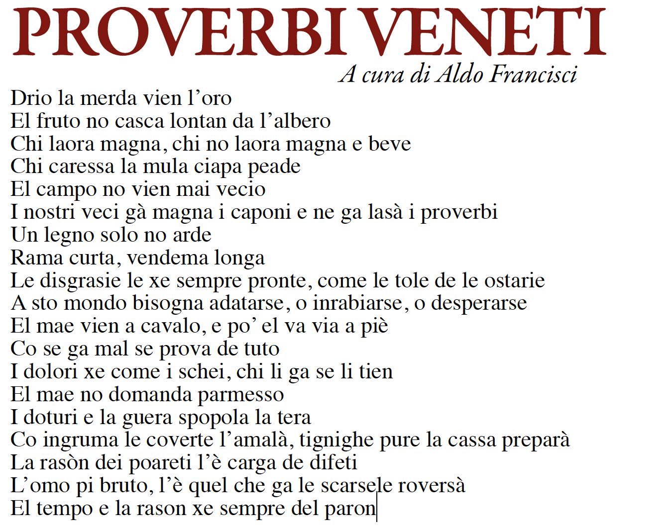 InformAbano PROVERBI