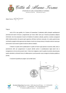 lettera sindaco